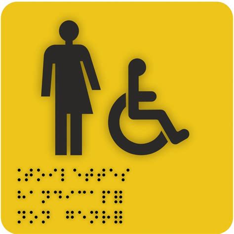 Pictogramme Toilettes Handicap Non Genr Es Plaques Braille Et Relief