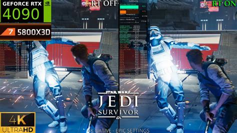 Star Wars Jedi Survivor Ray Tracing On Vs Off Rtx K Epic