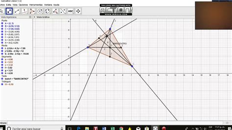 Tutorial Geogebra Recta De Euler Youtube