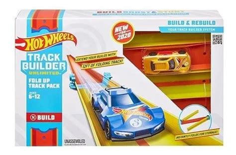 Pista Hot Wheels Track Builder Mattel Glc Color Azul Mercadolibre