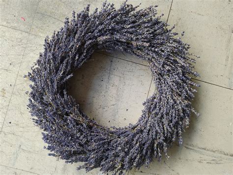 14'' Dried French Lavender Wreath Dried Lavender Wreath Kitchen Herb ...