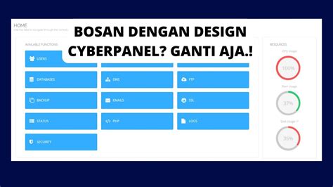 Cara Ganti Design Theme Cyberpanel Biar Gak Bosen YouTube