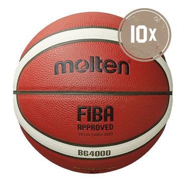 Molten B7G4000 Dbb Basketball Größe 7 10Er Ballpaket Ballset orange