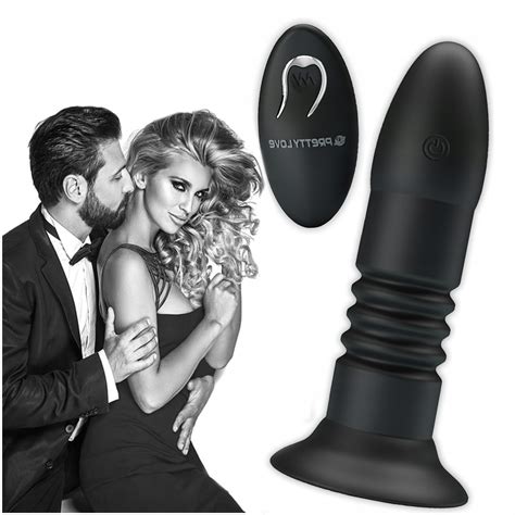 Wibrator Posuwisty Korek Analny Damski Dildo Z Przyssawk Z Pilotem Do