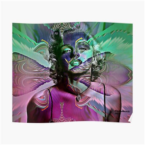 Marilyn Monroe Fractal Poster For Sale By Annabellerockz Redbubble