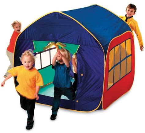 CHILDRENS LARGE PLAY TENTS MEGA MANSION BIG POP UP KIDS PLAYHOUSE TOY TENT | eBay