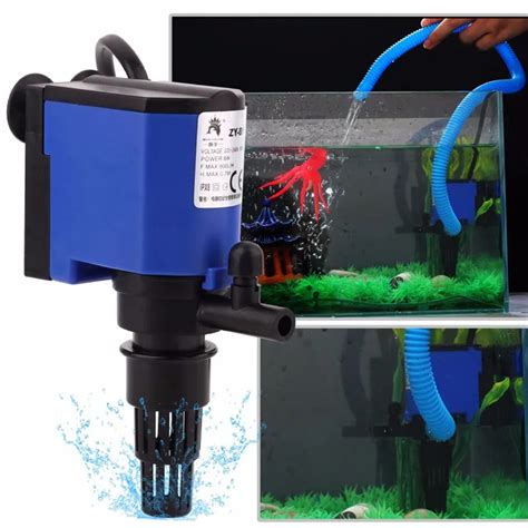 3 in 1 Aquarium Filter Air Pump Water Circulating Water Spray Flow Fish ...