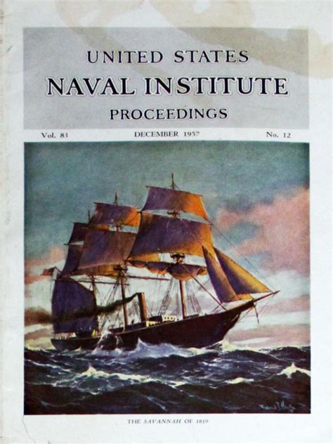 U S Naval Institute Proceedings December 1957 At Wolfgang S