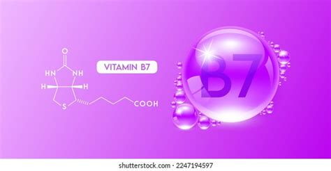 Vitamin B7 Biotin Water Drops Capsule Stock Illustration 2150653169