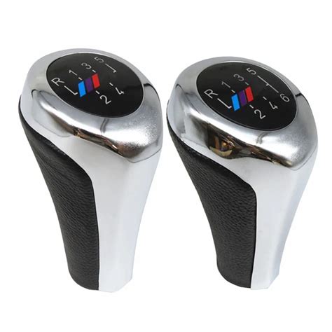 FaroeChi5 6 Speed Chrome Gear Stick Shift Knob With M Logo For BMW E39