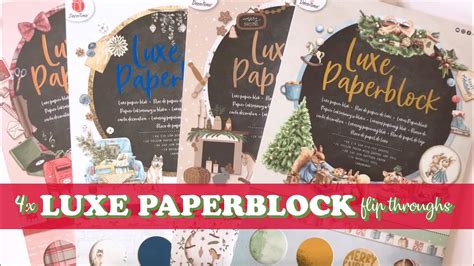 2023 ACTION Luxe Paper Block Kerst Decotime 4x Christmas Paperblock