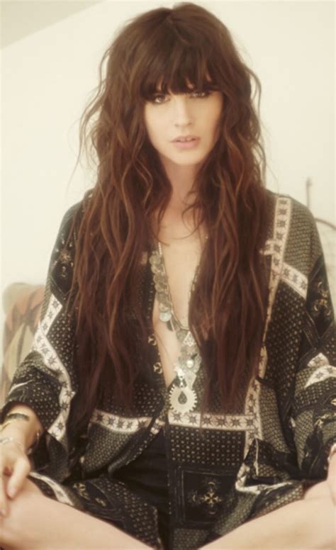 Love The Modern Hippie Hair Long Hair With Bangs Long Hair Styles Curly Hair Styles