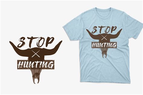 Stop Hunting T Shirt Design Graphic By Masum Bhuiyan · Creative Fabrica