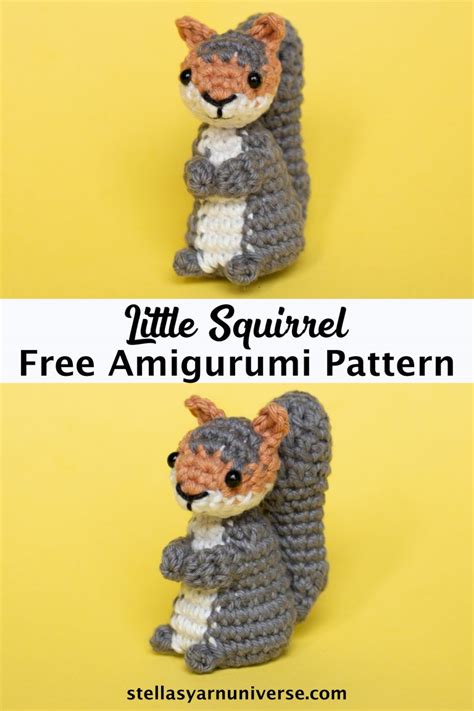 Amigurumi Squirrel Free Crochet Pattern Stella S Yarn Universe