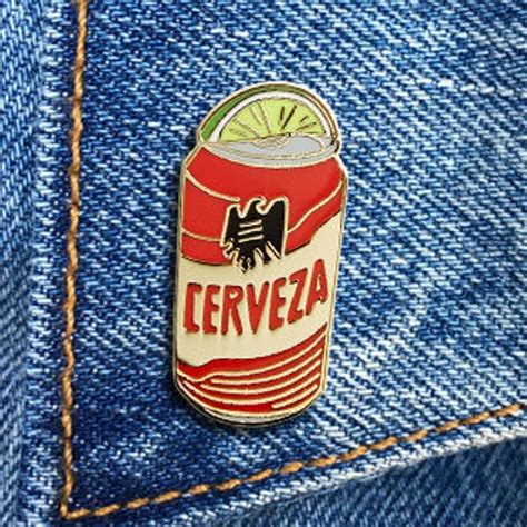 Cerveza Pin Hard Enamel Pin Lapel Pin Foodie Beer T Etsy