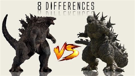 Monsterverse Godzilla Vs Minus One Godzilla DIFFERENCES YouTube