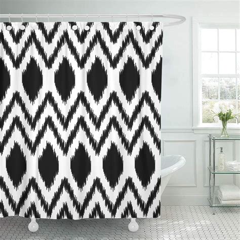 Ksadk Diamond Black And White Ethnic Ikat Abstract Geometric Pattern