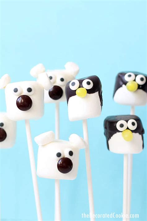 These Cute Polar Bear And Penguin Marshmallow Pops Are A Cinch To Make