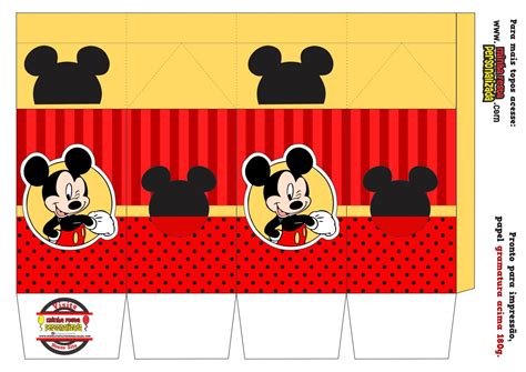 Kit Personalizado Do Mickey Pronto Para Imprimir