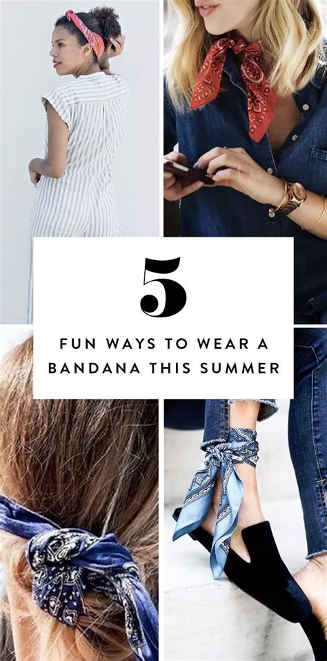 8 Fun Ways To Wear A Bandana This Summer Ways To Wear Bandanas How