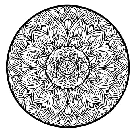 Coloriage Mandala Difficile T L Charger Et Imprimer Gratuit Sur