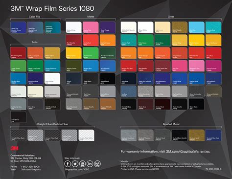 3m Vinyl Car Wrap Color Chart Hot Sex Picture