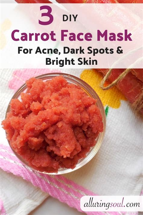 Diy Carrot Face Mask For Acne Dark Spots And Bright Skin