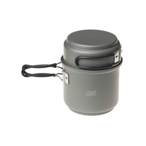 Esbit Alcohol Burner Trekking Cookset Stove 985ml Pot W Fry Pan Lid E