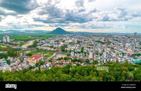 Tuy Hoa City Phu Yen Seen From Above This Place Has Beautiful Natural