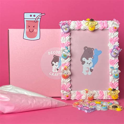 Sanrio Juice Box Inspired Diy Kit Decoden Crafts
