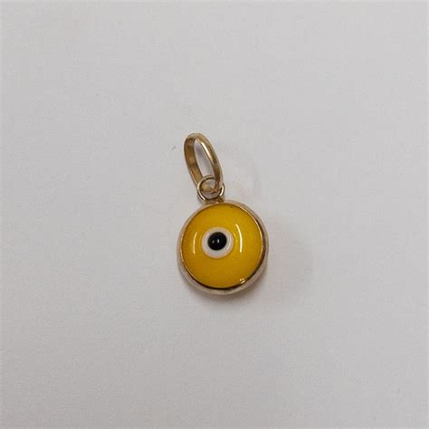 14k Gold And Glass Evil Eye Charm Lot