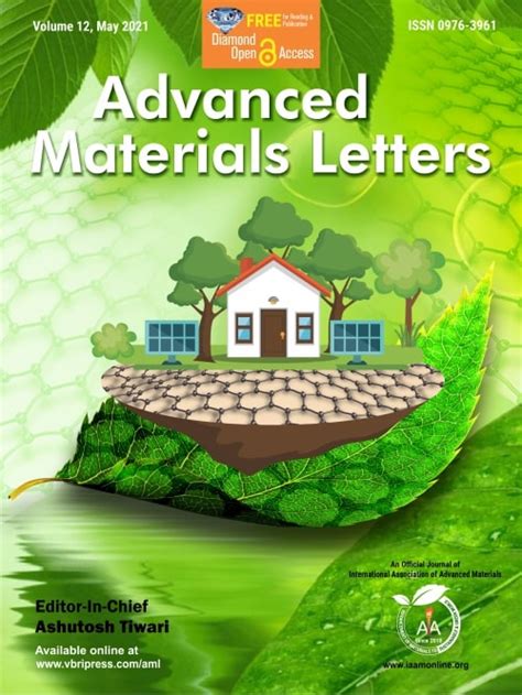 Advanced Materials Letters | International Open Access Scientific Journal