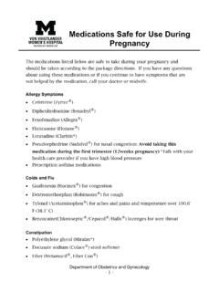 Medications Safe For Use During Pregnancy Medications Safe For Use