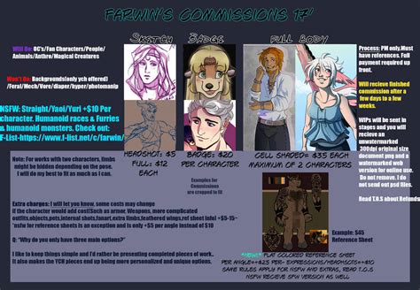 Commission Info By Phantomstalker On Deviantart