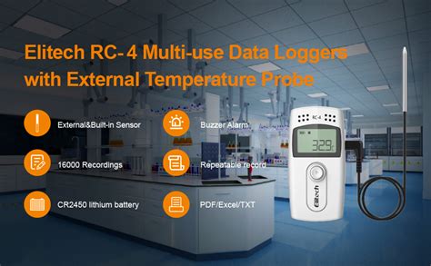 Elitech Enregistreur de Données de Température Avec Capteur de
