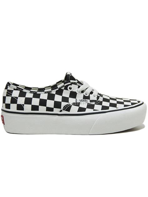 Tênis Feminino Vans Authentic Platform Checkerboardtrue White Home Session Store