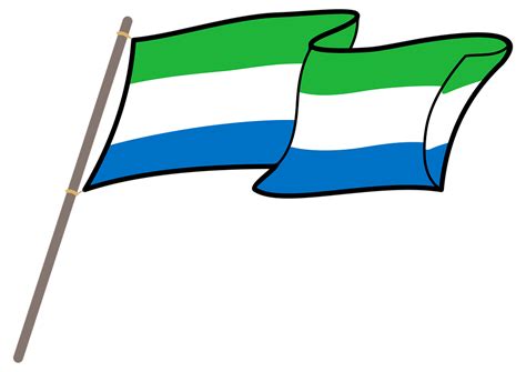 Sierra Leone Flaga Grafika Barwy Darmowa Grafika Wektorowa Na Pixabay