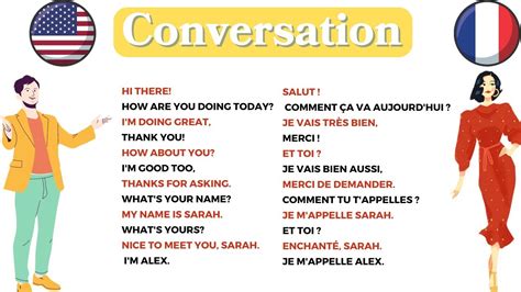 Conversation en Anglais Français Conversation in English French YouTube