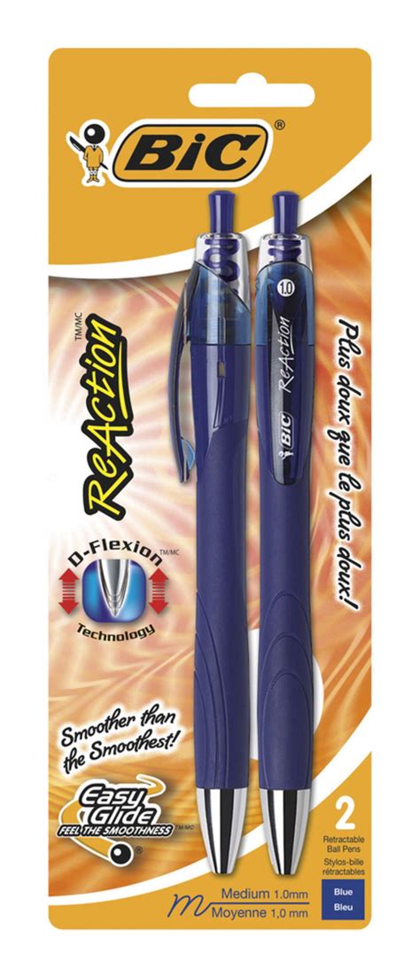 Bic Reaction Ballpoint Pens 2 Pk Canadian Tire