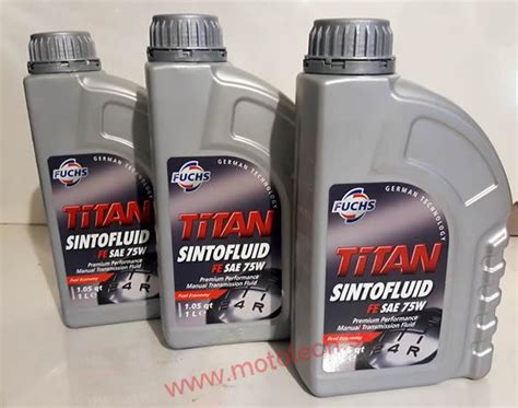 Prevodový olej FUCHS TITAN SINTOFLUID FE SAE 75W 3 x 1L G052171A2