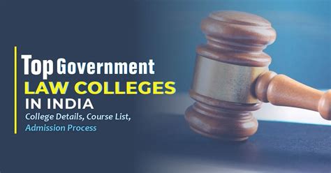 Top Government Law Colleges In India College Details Course List