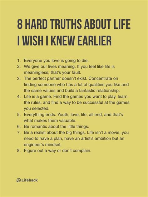 Once You Learn These 8 Hard Truths About Life You Ll Become Much