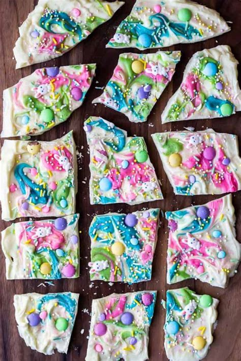 White Chocolate Easter Bark Recipe Delicious Little Bites