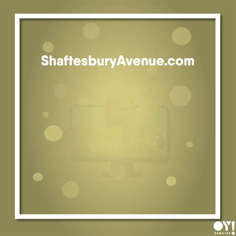 ShaftesburyAvenue.com - OY! Domains