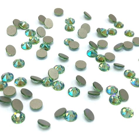 Peridot Shimmer 214 SHIM Swarovski 2058 Crystal Flatbacks No Hotfix