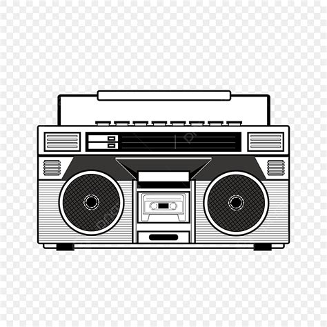 Retro Tape Recorder Vector Art Png Images Experience The Thrill Of