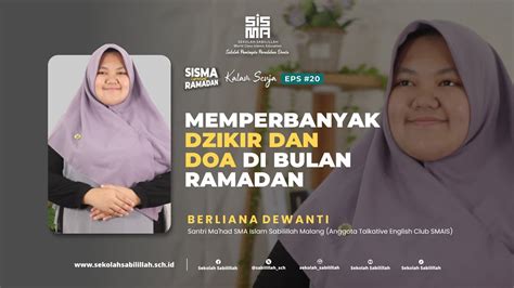 Kalam Senja Ramadan Memperbanyak Dzikir Dan Doa Di Bulan