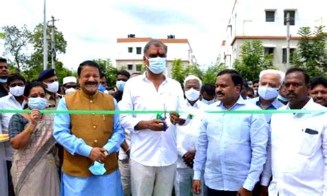 Harish Rao Inaugurates 360 2hk Houses In Siddipet