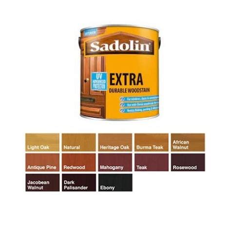 Sadolin Extra Durable Woodstain All Colours All Sizes Mls L