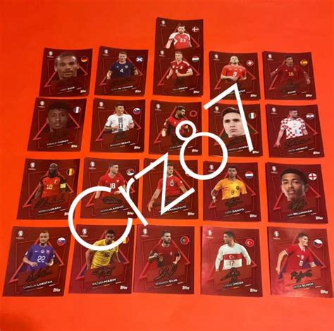 TOPPS UEFA EURO 2024 Swiss Edition SERIE COMPLETA 21 Parallel SP